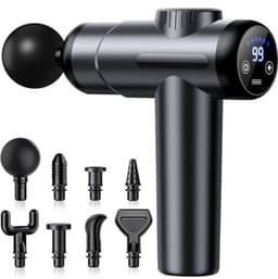 Massage Gun met 99 Intensiteitsniveaus, 8 Massagekoppen, Spiermassage Apparaat met LCD-scherm, Draadloos en Oplaadbaar — thumbnail 1