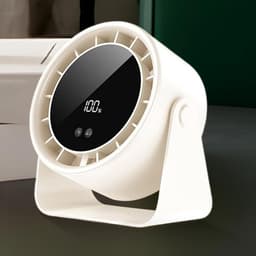 Bureauventilator Stil - Draagbare Koeler - Persoonlijke Verkoeling - 100 Snelheidsniveaus - 17.7 cm Breed - Wit — thumbnail 2