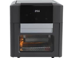 Heteluchtfriteuse Mini Oven - Airfryer Convectieoven - Gezond Koken - 12 Programma's Touchscreen - 12 Liter - Grijs