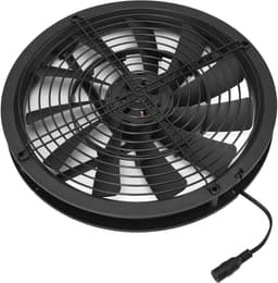 Zonnepaneel Ventilator Kit - Afzuigventilator Zonne-energie - Temperatuurregeling Buiten - Weerbestendig Ontwerp - 30 x 30 x 4 cm - Zwart — thumbnail 2