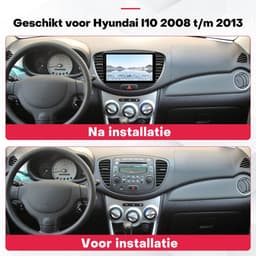 Boscer 2 Din Autoradio - Geschikt voor Hyundai i10 2008-2013 - Draadloos Apple CarPlay & Android Auto - 8-Core Snapdragon - 9 Inch HD Touchscreen - Android 15 - 4+64GB - Interne Koeling - GPS - WiFi, Bluetooth & USB - Achteruitrijcamera & Microfoon — thumbnail 3