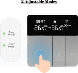 Intelligente thermostaat - Wifi regelaar - Comfort regelen - App en stembediening - 9.5 cm - Wit — thumbnail 5