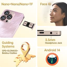 OUKITEL C3 Smartphone 4G-5000mAh-16GB RAM-128GB ROM-13MP camera-6,52" HD-Android 14-Dual 4G-OTG-GPS — thumbnail 4
