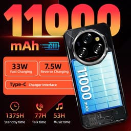 OUKITEL WP62 5G Rugged Smartphone-11000mAh-32GB RAM-512GB ROM-108MP camera-Android 15-IP68/IP69K-OTG — thumbnail 2