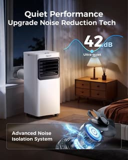 Mobiele Airco 10000 BTU – 3-in-1 Draagbare Airconditioner – WiFi – Ontvochtiger – Voor Grote Ruimtes — thumbnail 5