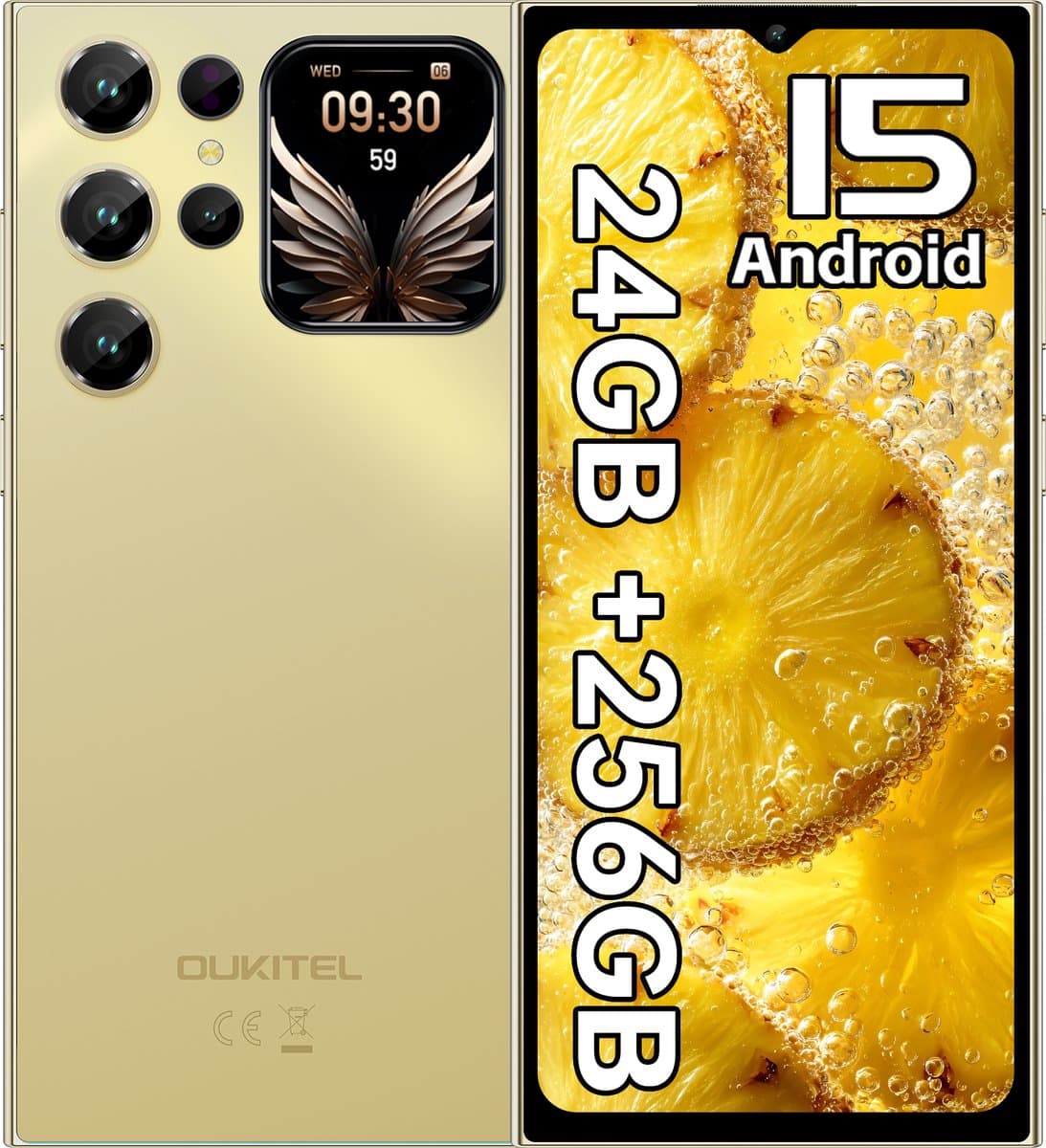 OUKITEL C62 Pro Smartphone 4G-6,88" HD-90Hz-24GB RAM-256GB ROM-5150mAh-13MP Camera-NFC-Android 15 — afbeelding 1