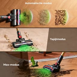 Konsoefuly Draadloze Steelstofzuiger — 650W Borstelloze Motor Met 125000 Omwentelingen per Minuut — 70 Minuten — 3 snelheden — Extra HEPAfilter — thumbnail 3