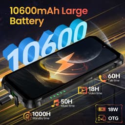 OUKITEL WP28E Outdoor Smartphone-10600mAh-16GB RAM-64GB ROM-13MP-IP68 Waterdicht-Android 14 — thumbnail 2