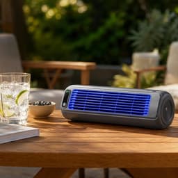 Torenventilator - Ventilator - Mobiele Aircooler - Desktop Ventilator - Mini Luchtkoeler - 2000mAh - Tafel + Muur - Stille Motor - 3 Standen - Tower Fan - Voor Woonkamer Slaapkamer en Kantoor — thumbnail 2