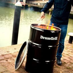 Drumgrill Big 200 Liter Barbecue, vuurkorf en statafel in één — thumbnail 4