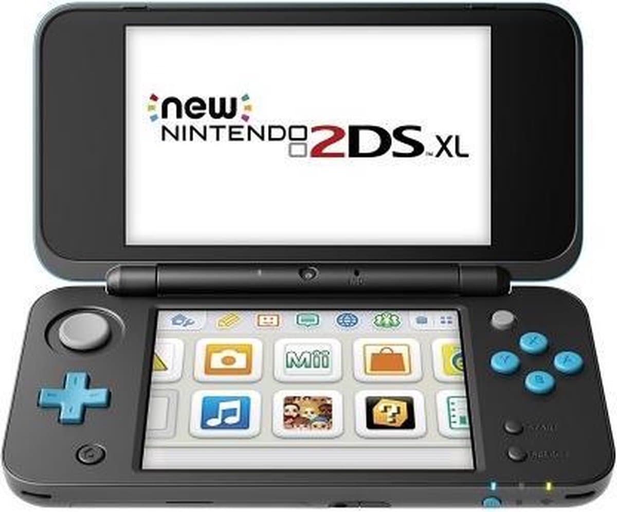 Nintendo New 2DS XL draagbare game console Zwart, Blauw 12,4 cm (4.88'') Touchscreen Wi-Fi — afbeelding 1