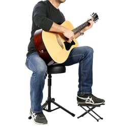 Áengus Gitaar voetenbankje Voetsteun voor gitarist - zwart metaal — thumbnail 3