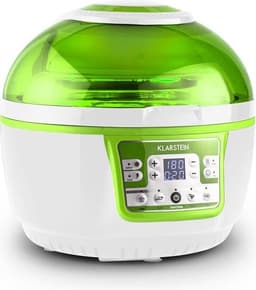 VitAir Turbo hetelucht friteuse groen-wit 1400w grillen bakken 9l — thumbnail 3