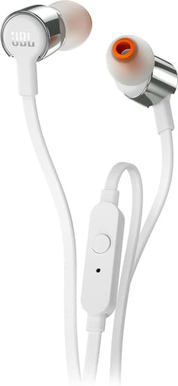 JBL Tune 210 - In-ear Oordopjes Bedraad - Oortjes met Microfoon - 3.5 mm Koptelefoon Aansluiting - Pure Bass Sound - Zilver — thumbnail 1