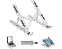 Verstelbare Ergonomische Laptop/Notebook Standaard Universeel ZH007 - Lichtgewicht laptop Apple Macbook Pro/Air, iPad, Asus, HP, ACER, Microsoft, Lenovo, Windows - Tablet Steun Opvouwbare Stand - 13, 14 , 15, 16, 17 inch