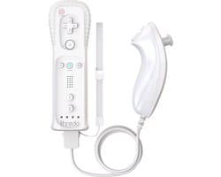 Thredo Remote Controller + Nunchuk voor Nintendo Wii / Wii U (Motion Plus) - Wit