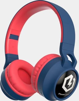 PowerLocus Buddy Draadloze On-Ear Koptelefoon voor Kinderen, LED lampjes, 85db Limiet, met Microfoon, Micro SD poort - Blauw/Rood — thumbnail 13