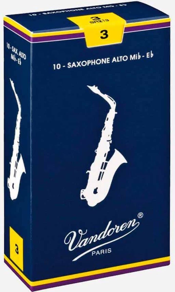 Vandoren Classic Altsaxofoon 3 doos met 10 rieten - Riet voor altsaxofoon — afbeelding 1