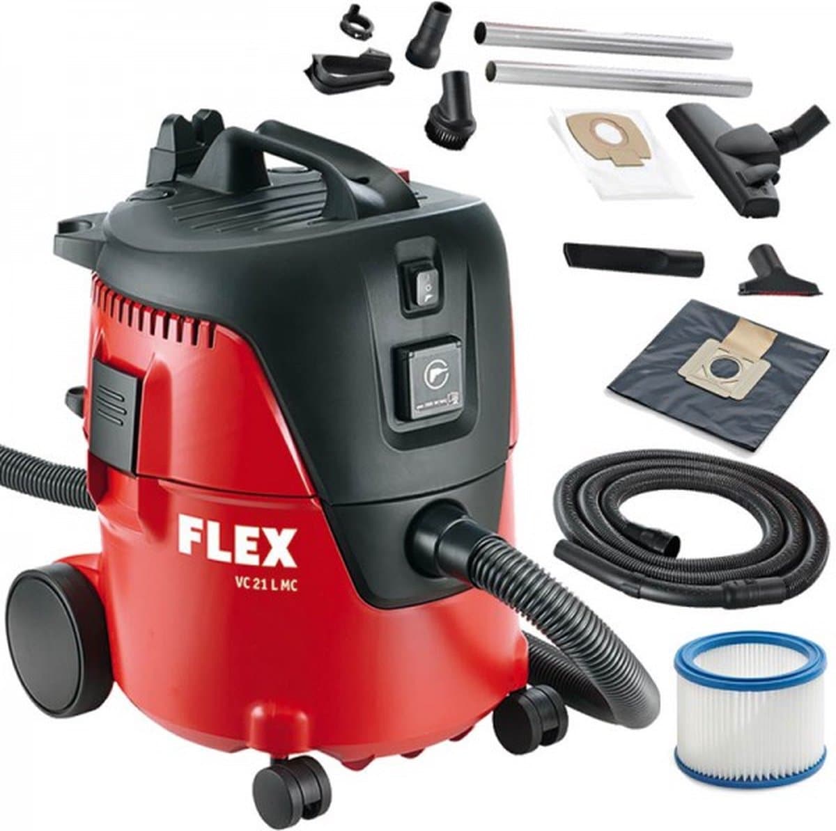 Flex VC 21 L MC - Industriële Stofzuiger - 1250W - 20L - Klasse L — afbeelding 1