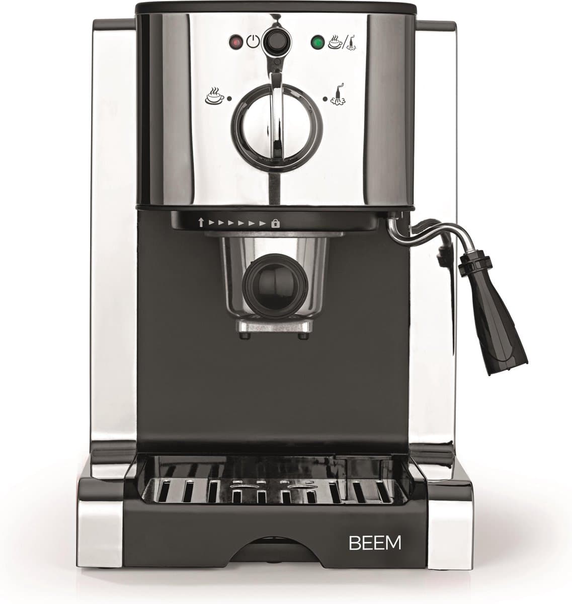 BEEM ESPRESSO PERFECT MACHINE, Espressomachine met extra capsule-inzetstuk – met 20 bar pomp en melkschuimpijpje — afbeelding 1