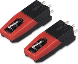 Navaris vervangende naald voor platenspeler – Universele stylus compatibel met Crosley, Ion, Jensen, Pyle, Philips, Auna, Zenith – Set van 2 — thumbnail 1