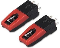 Navaris vervangende naald voor platenspeler – Universele stylus compatibel met Crosley, Ion, Jensen, Pyle, Philips, Auna, Zenith – Set van 2