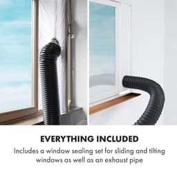 Klarstein Mobiele airconditioner met luchtafvoerslang, 4-in-1 airconditioner met ventilator, luchtontvochtiger & nachtmodus, Kleine & draagbare airconditioner voor thuis & op kantoor, Laag verbruik, 10000 BTU,0 kW voor 42 m² - voor Kantoor — thumbnail 3