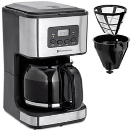 KitchenBrothers Koffiezetapparaat - Filterkoffie - BPA Vrij - 1,5 Liter Glazen Kan voor 12 Koppen Koffie - Timerfunctie - LCD-display - Zwart/RVS — thumbnail 1