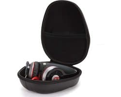 1-pack harde hoofdtelefoonhoes van volledige grootte, hoofdtelefoonhoes, draagtas Opbergtas voor harde hoofdtelefoon - Biedt superieure bescherming voor Audio Technica, Beats, Sony en meer - Zwart
