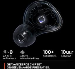 Arctis GameBuds — Actieve Noisecancellation — Mobiele app met audiopresets — 40 uur accuduur met Qi-oplaadcase — PC, Mobile & Playstation — Wit — thumbnail 3