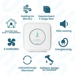 Filair Luchtreiniger - Met Print link - 3 in 1 filter - Luchtreinigers met Hepa Filter - Air Purifier - 36m² - Wit — thumbnail 3