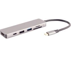 S/CONN 14-05027 laptop dock & poortreplicator Bedraad USB 3.2 Gen 1 (3.1 Gen 1) Type-C Grijs