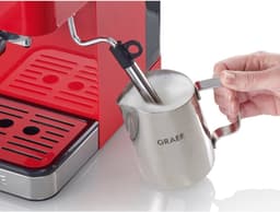 Graef Salita Espresso piston machine ES403 Rood compact 14 cm breed 1400 Watt voor losse koffie en koffiepads — thumbnail 3
