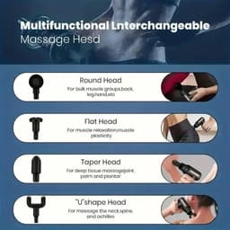 Luxe Massage gun met diverse hulpstukken voor de stramme spieren — thumbnail 5