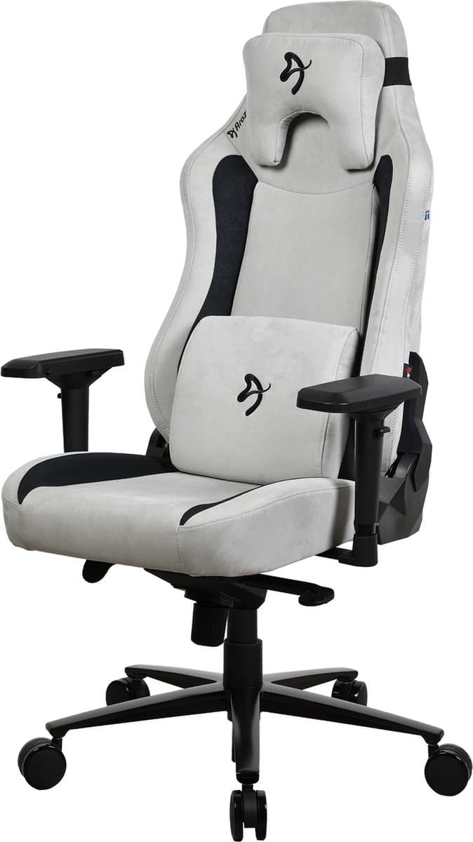 Arozzi Vernazza XL Gamingstoel - Supersoft™ Stof - Lichtgrijs — afbeelding 1