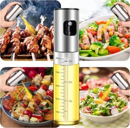 Olieverstuiver voor koken, 2-Stuks olijfolieverstuiver, olieverstuiver voor keuken, draagbare keukengadget voor airfryer, bakken, salade, grillen, braden, olijfolie-dispenserset — thumbnail 6