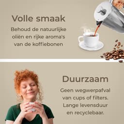 Maevory French Press Koffiemaker - Cafetière - Dubbelwandig - RVS - 800ml — thumbnail 2