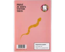 Neptattoo volwassenen - zelf tattoo maken - 3 vellen A4 nep tattoo papier - tijdelijke tattoo volwassenen - plak tattoos volwassenen - zelf design printen (Inkjet/Laser)
