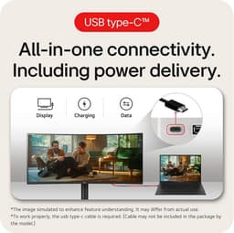 LG 34WR55QK-B - QHD Curved Ultrawide Monitor - USB-C 65w - 34 inch — thumbnail 15