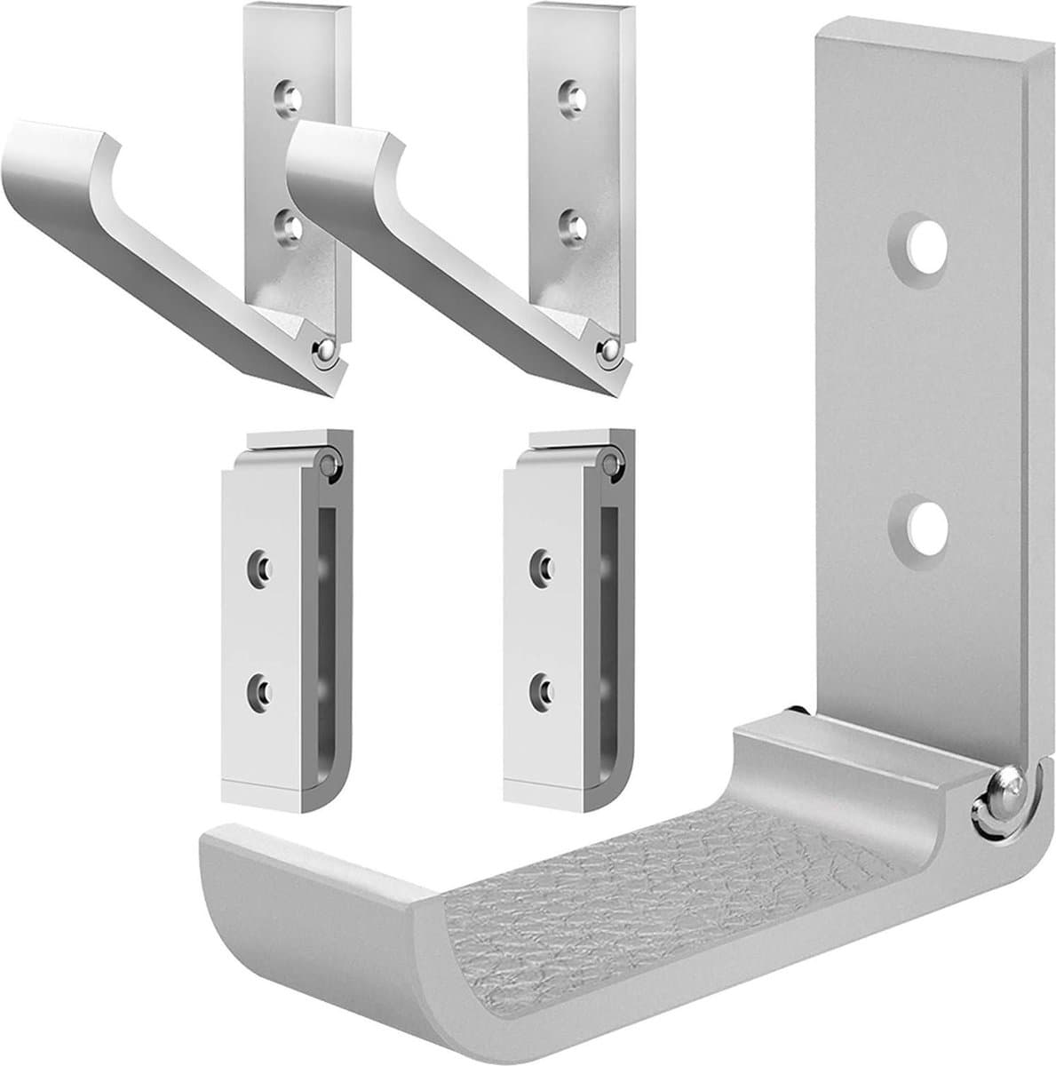Opvouwbare koptelefoonstandaard muurbevestiging - aluminium muurhaak - 1 kg tape - 20 kg schroeven - hoofdbandbeschermer (5 stuks) — afbeelding 1