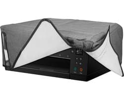 kwmobile printer hoes geschikt voor Canon Pixma TS6350 case - Linnen cover - Stofhoes voor printer in donkergrijs