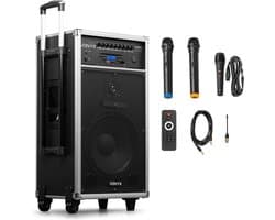 Mobiele speaker - Vonyx ST180 portable speaker met Bluetooth en draadloze microfoons - 450W