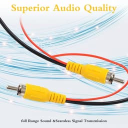 Dubbel afgeschermde 10 m RCA-videoaansluitkabel voor monitor en achteruitrijcamera — thumbnail 5