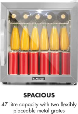 Compacte Minibar Koelkast met Glazen Deur - 47 Liter, Stil en Energiezuinig — thumbnail 4