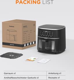 Multifunctionele Heteluchtfriteuse 6 Liter met Digitaal Touchscreen en 8-in-1 Programma's — thumbnail 14