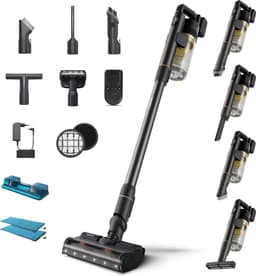 Philips Steelstofzuiger met Dweilfunctie XC7057/01 - Zuigmond met LED verlichting - Draadloos - Zonder Zak - Handstofzuigerfunctie - Alle Vloertypen - Lichtgewicht — thumbnail 19