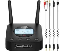 1Mii - B06TX+ Bluetooth 5.2 Zender - aptX HD & Low Latency - Dual Link