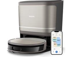 Robotstofzuiger met alles-in-één dockingstation - PHILIPS - XU9100/10 - 9000-serie - 8000 Pa - ≤ 66 dB - Metaal