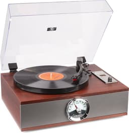 Retro Platenspeler met Bluetooth, FM Radio en CD Speler - Fenton RP180 - Hout — thumbnail 1