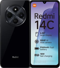 Xiaomi Redmi 14C - 4GB - 128GB - Midnight Zwart — thumbnail 1